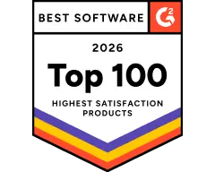 G2 Best Software 2026 — Top 100 Highest Satisfaction Products