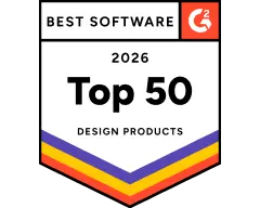 G2 Best Software 2026 — Top 50 Design Products